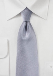 Corbata en espiga gris claro