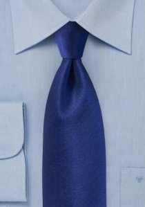 Corbata de caballero dibujo de espiga azul