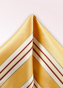 Pañuelo de bolsillo con estampado de rayas Oro