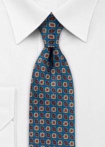 Adornos para corbatas de seda azul