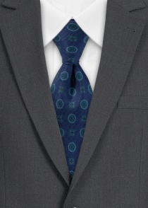 Adornos de seda para corbata de caballero azul