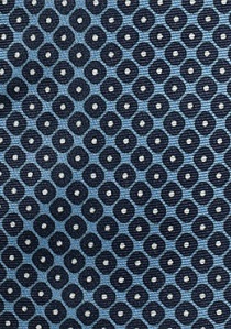 Seiden-Herren-Schleife mit Ornament-Muster taubenblau