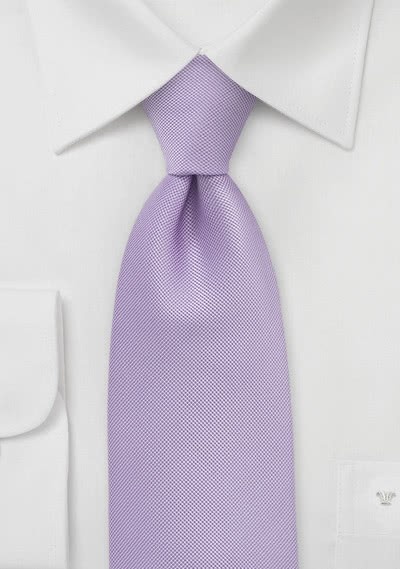 Corbata bordada lila
