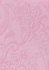 Corbata cultivada con estampado paisley rosa