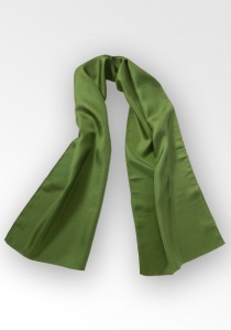 Bufanda de señora de seda verde bosque
