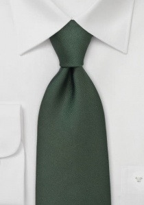 Corbata monocolor Luxury en verde oscuro