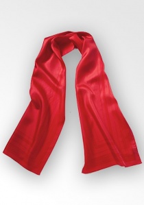 Bufanda de hombre con diseño de rayas rojo
