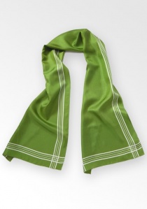 Bufanda de diseño a rayas verde