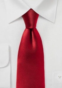 Llamativa corbata monocromática de color rojo