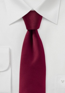 Corbata de negocios a la moda, roja oscura