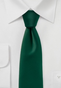Llamativa corbata lisa verde oscuro