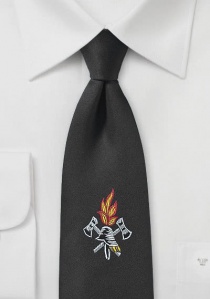 Corbata negra de los bomberos