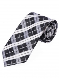 Corbata con diseño Glencheck Blanco Té Negro