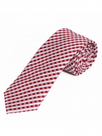 XXL corbata diseño estructura rojo perla blanco