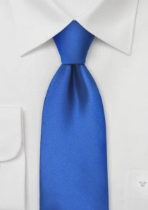 Corbata clip de moda azul cobalto monocolor