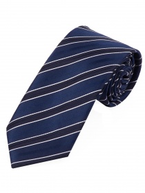 XXL Corbata de negocios Diseño a rayas Azul real