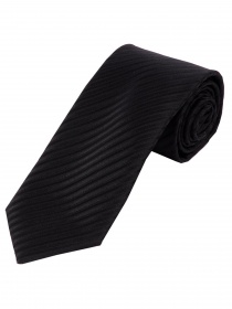 Corbata raya lisa estrecha superficie negra