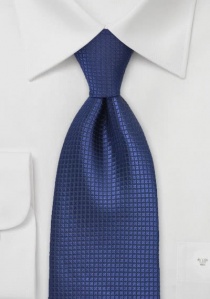 Corbata azul marino con estructura