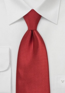Corbata rojo luminoso cuadrículas