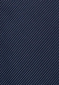 Corbata retro azul marino con bordado