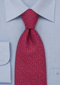 Corbata rojo Luxury puntos