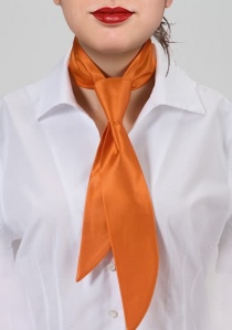 Corbata señora Limoges naranja