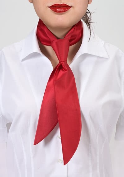 Corbata señora servicios Limoges roja