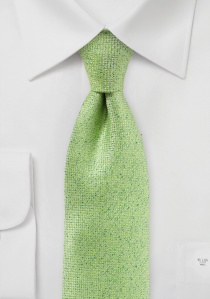 Corbata de negocios moteada en verde pálido