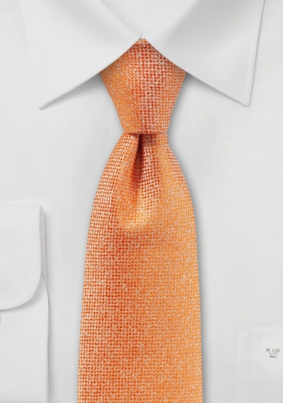 Corbata moteada en cobre-naranja