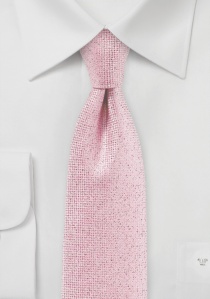 Corbata de negocios jaspeada en rosa rubor
