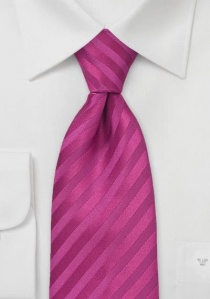 Corbata rayas rosa oscuro