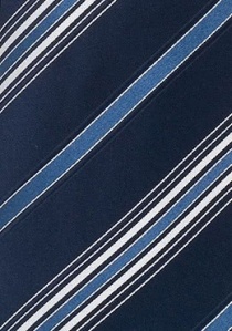 Corbata XXL rayas azul blanco