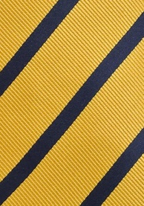 Corbata rayas amarillas azul marino