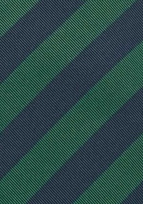 Corbata Devon XXL en verde/azul marino