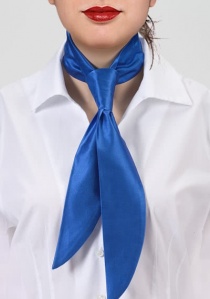 Corbata de señora unicolor azul
