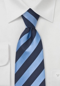 Corbata rayas tonos azul