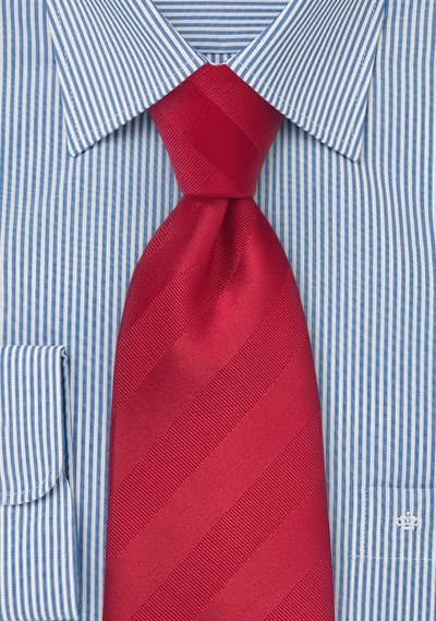 Krawatte Streifendesign  rot