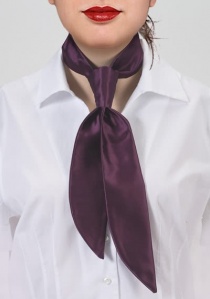Corbata de señora Microfibra púrpura