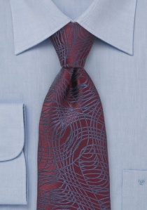 Corbata burdeos