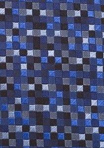 Corbata tonos azul cobalto mosaico