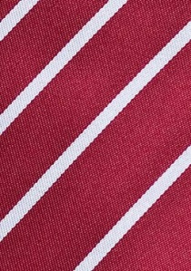 Corbata rayas rojo blanco