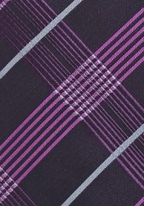 Corbata moderna rombos lila
