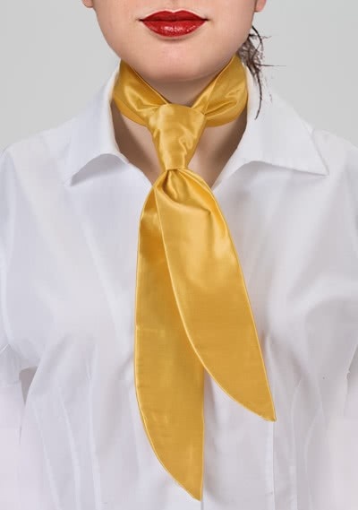 Damen-Servicekrawatte gelb unifarben
