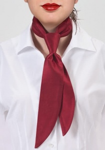 Corbata señora servicios roja unicolor