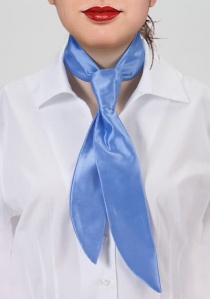 Ladies Service Tie Azul Acero Liso