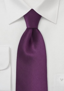 Corbata púrpura lisa seda