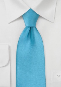 Corbata lisa azul turquesa seda