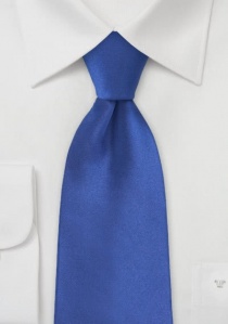 Corbata azul cobalto lisa seda