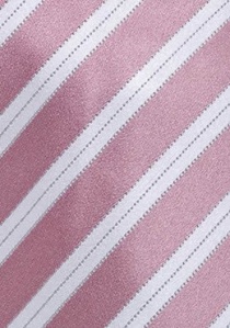 Corbata niño rayas blanco rosa