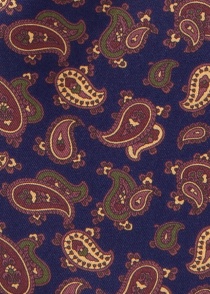 Bufanda decorativa con estampado paisley en color